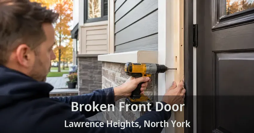 Broken Front Door Lawrence Heights, North York - ON