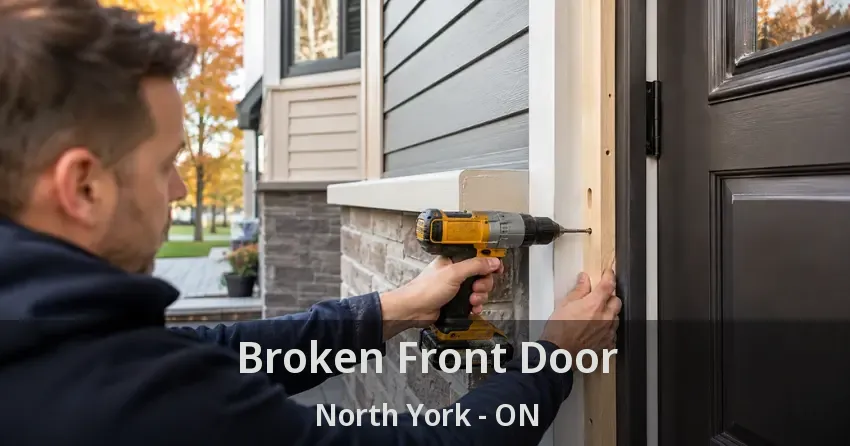 Broken Front Door North York - ON