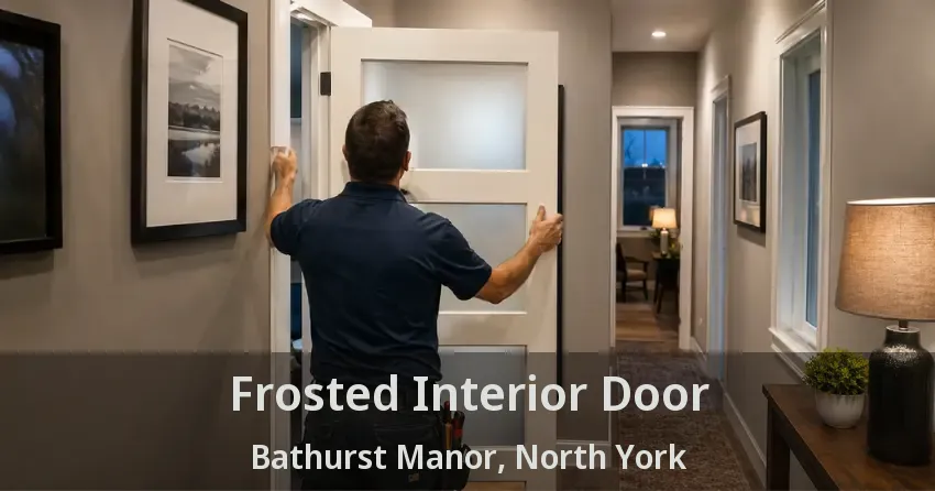 Frosted Interior Door Bathurst Manor, North York - ON