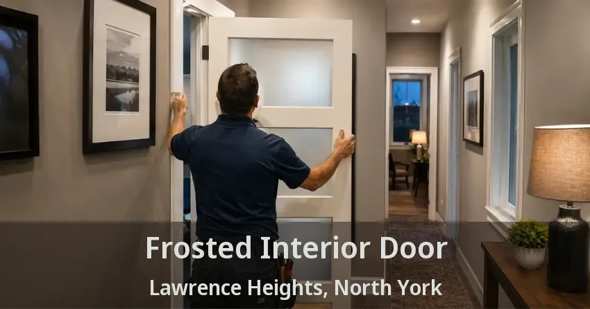 Frosted Interior Door Lawrence Heights, North York - ON
