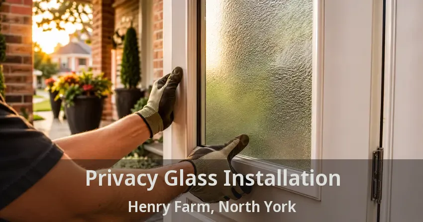 Privacy Glass Installation Henry Farm, North York - ON
