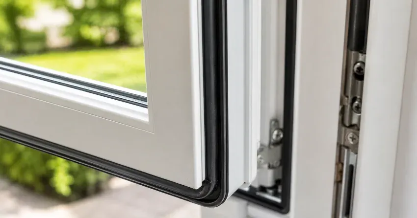 casement window cranked fully open in a Bridle Path, North York home