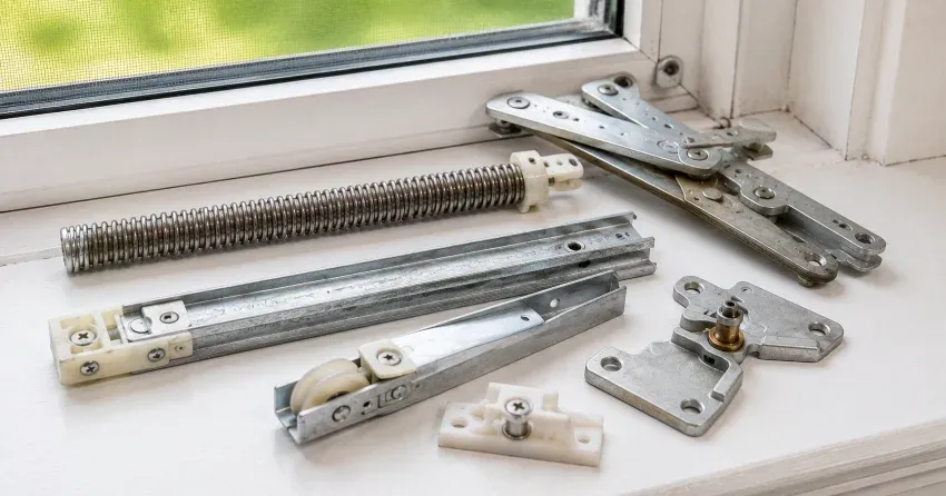 technician adjusting window sash alignment in Downsview, North York home