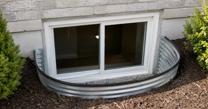 new casement kitchen window installed above sink in Downsview, North York